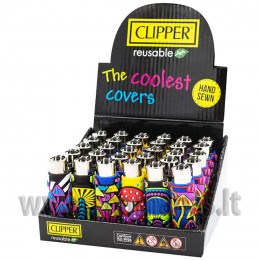  'Clipper' Lighters Silicone Covers 'Mushrooms' 