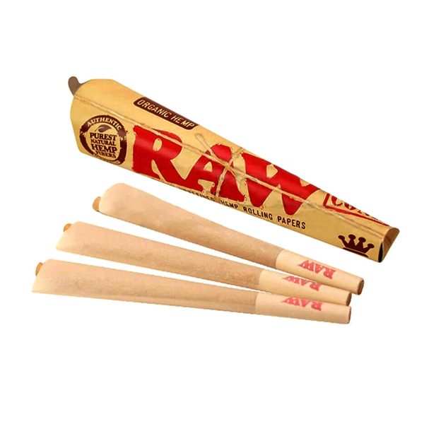 Popierėliai „RAW Classic King Size Slim Prerolled Cones”